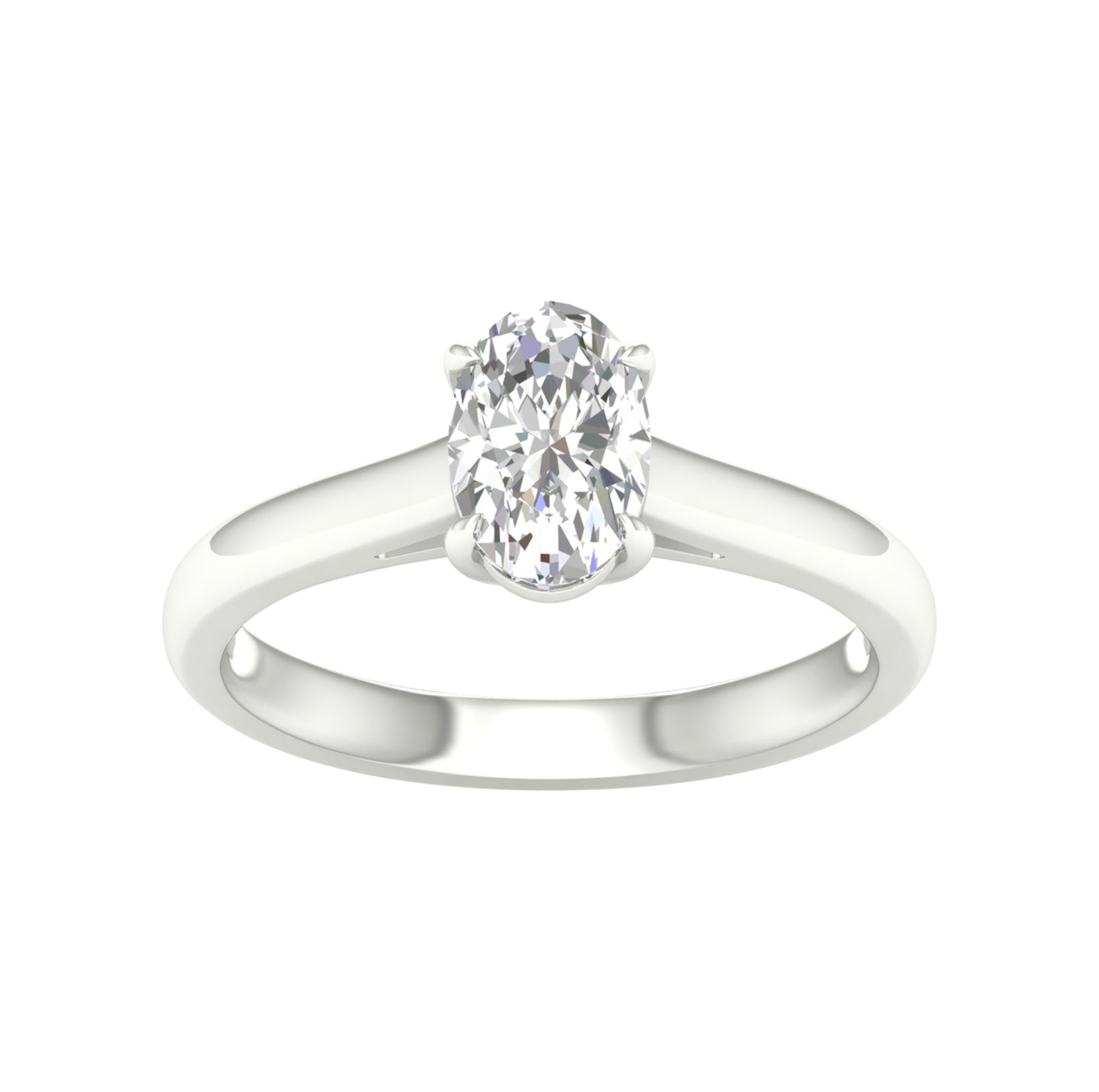 Lab Grown Diamond- Oval Cut Solitaire image 0