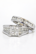 Diamond- Princess Cut Bridal Set