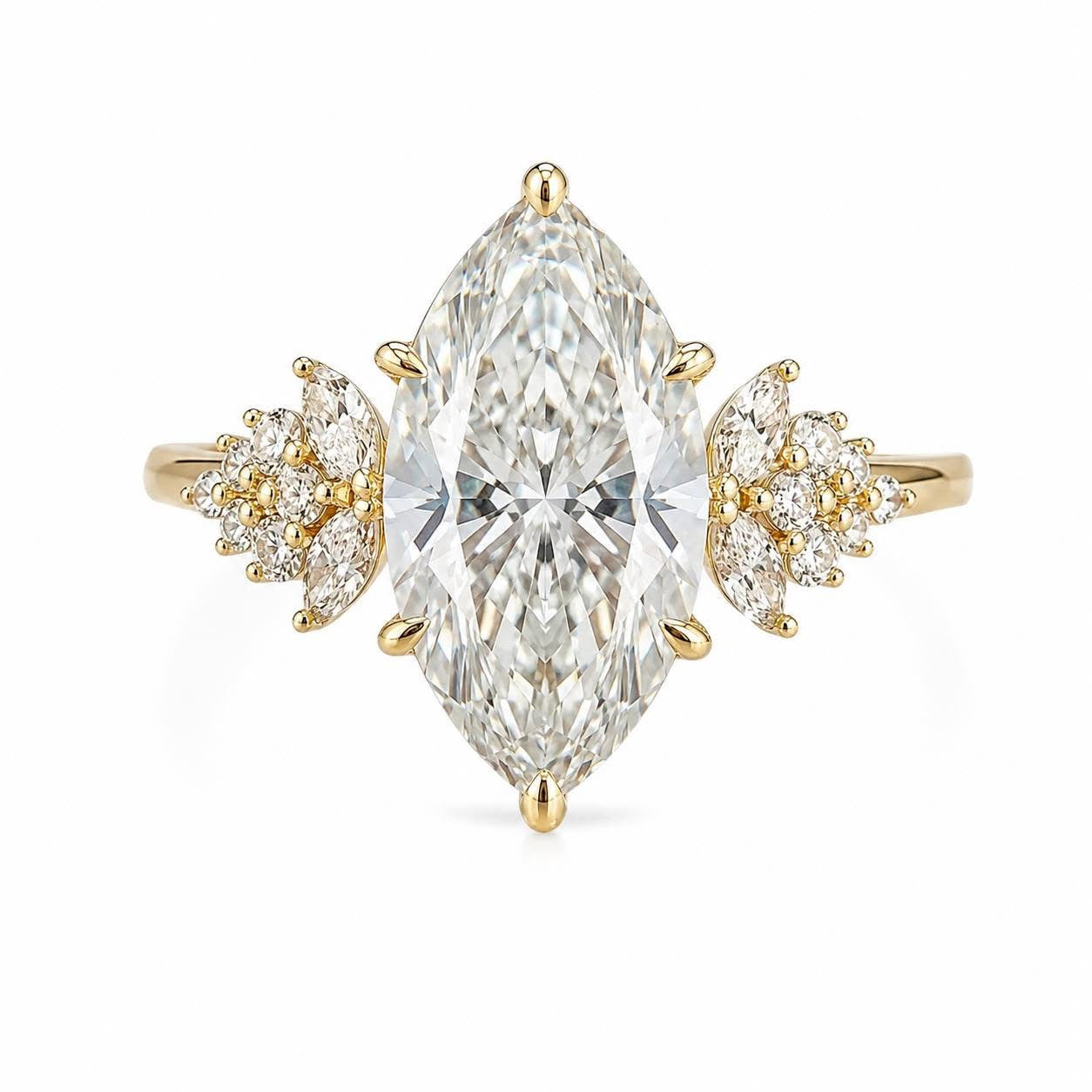 Lab Grown Diamond- Marquise Cut Solitaire