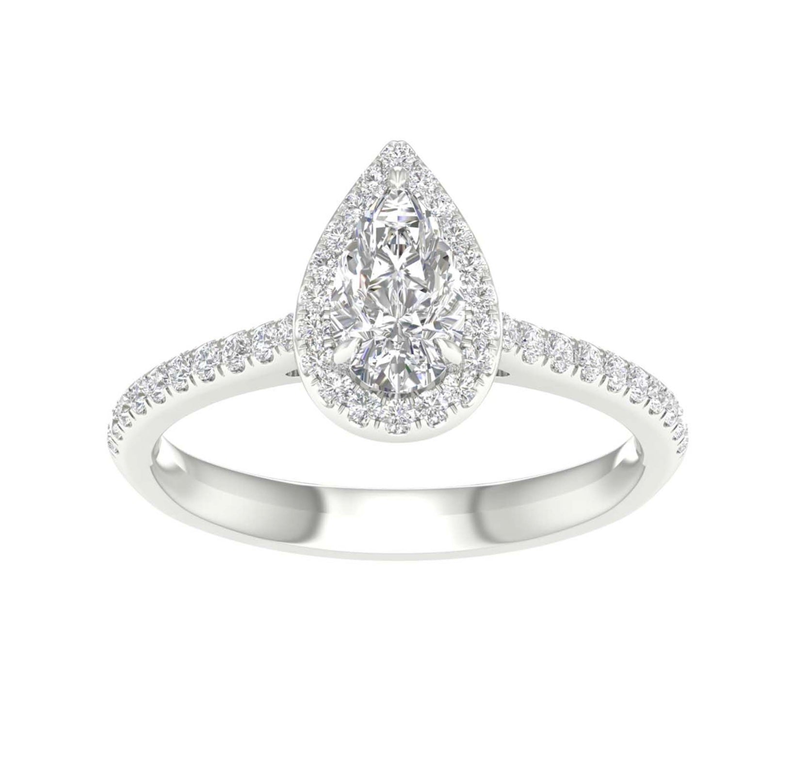 Lab Grown Diamond- Pear Cut Solitaire image 0