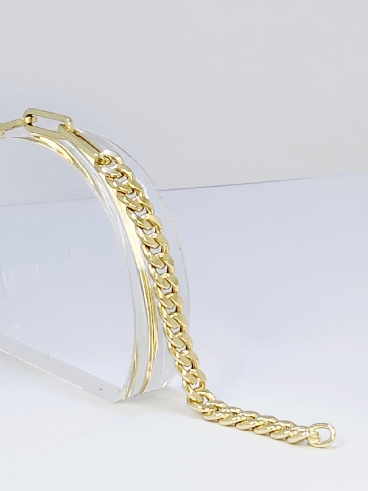 Paper Clip Cuban Link Chain &amp; Bracelet image 2