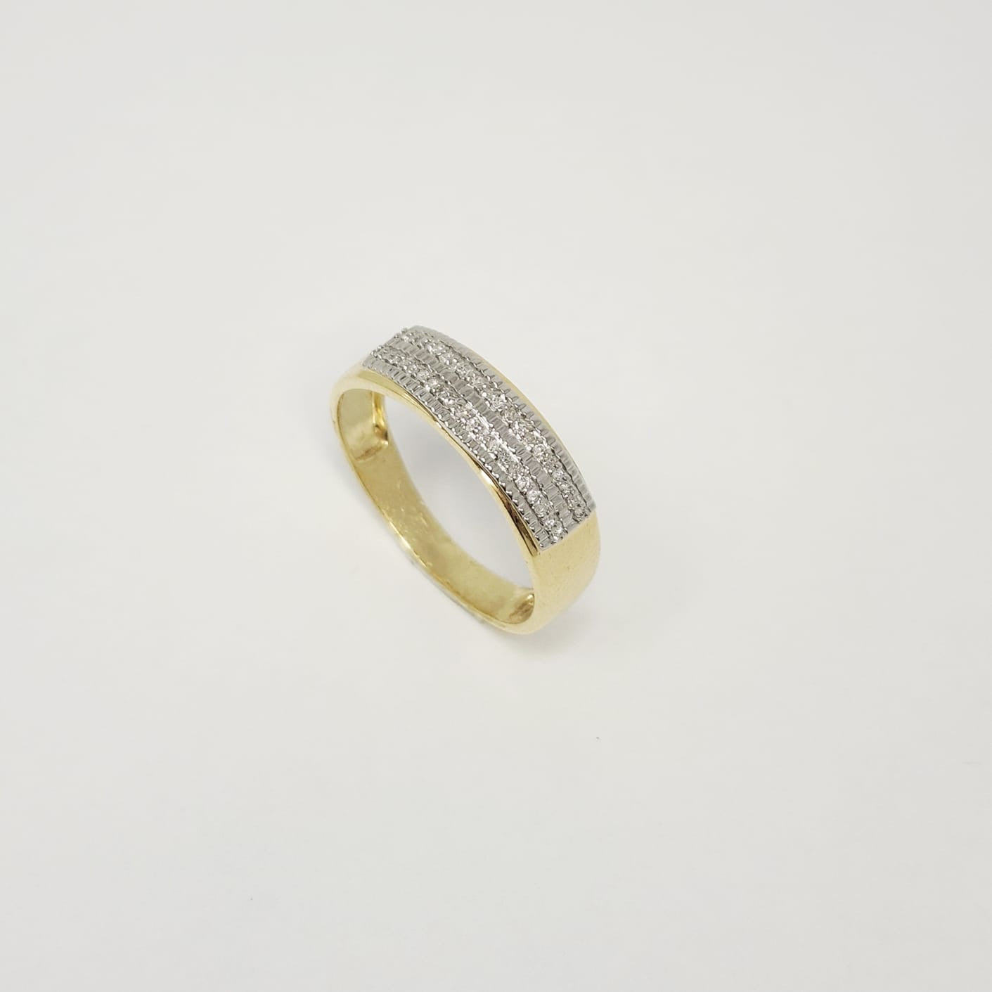 Diamond- Round Micropave Wedding Set image 2