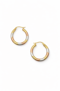 3 Tones Medium Hoops