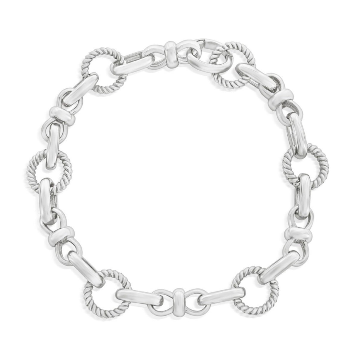 S925- Circle &amp; Infinity Design Bracelet image 0