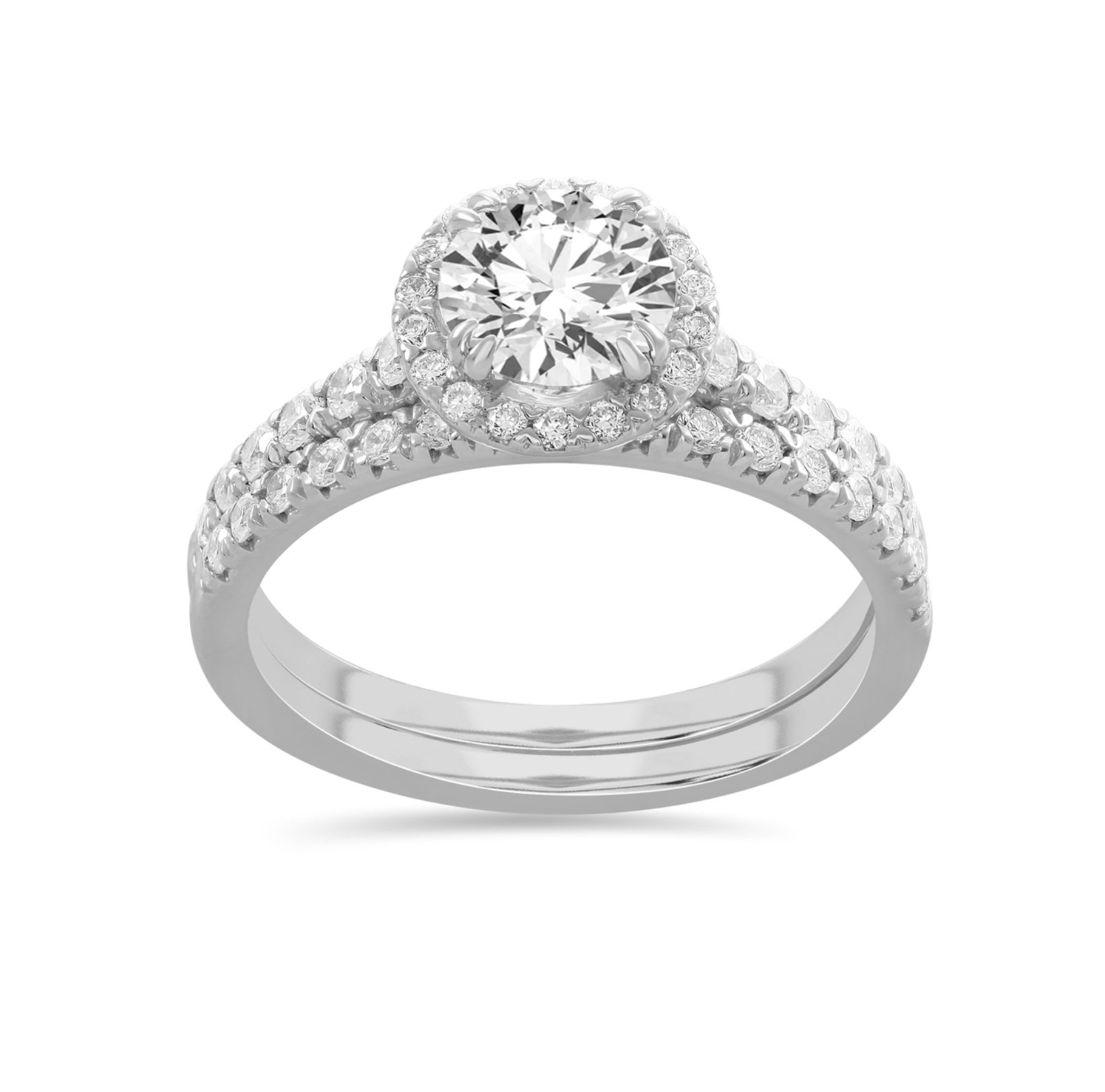 Lab Grown Diamond- Round Cut Bridal Set image 0