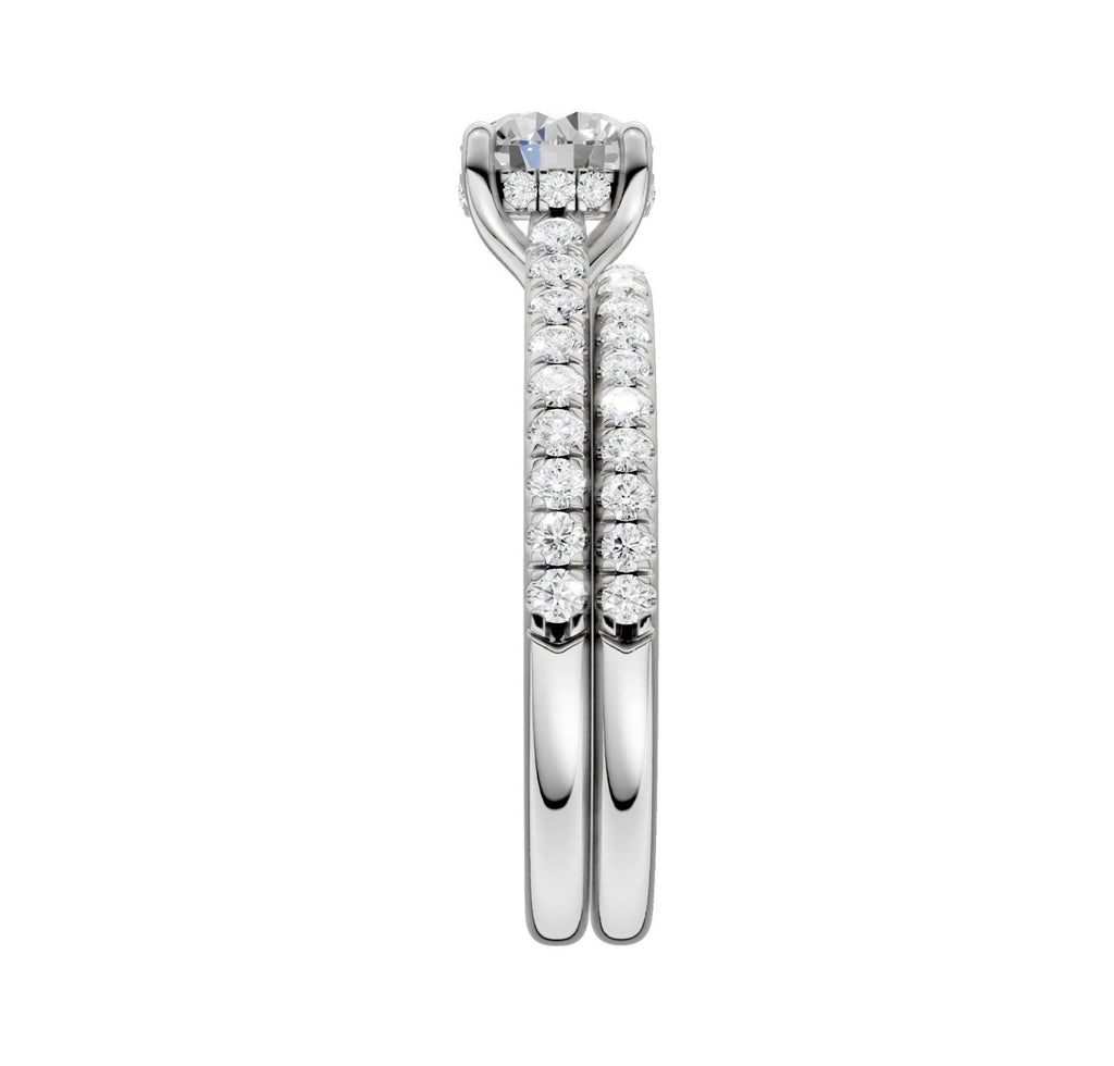 Lab Grown Diamond- Round Cut Bridal Set