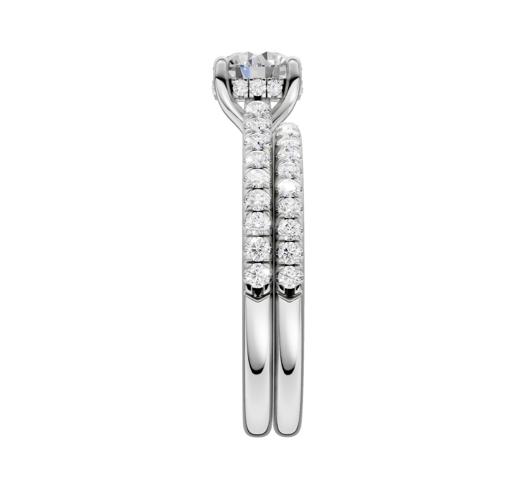 Lab Grown Diamond- Round Cut Bridal Set