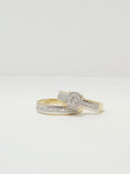 Diamond- Round Micropave Wedding Set image 1