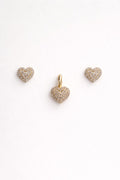 Sparkling Hearts- Pendant & Earrings Set