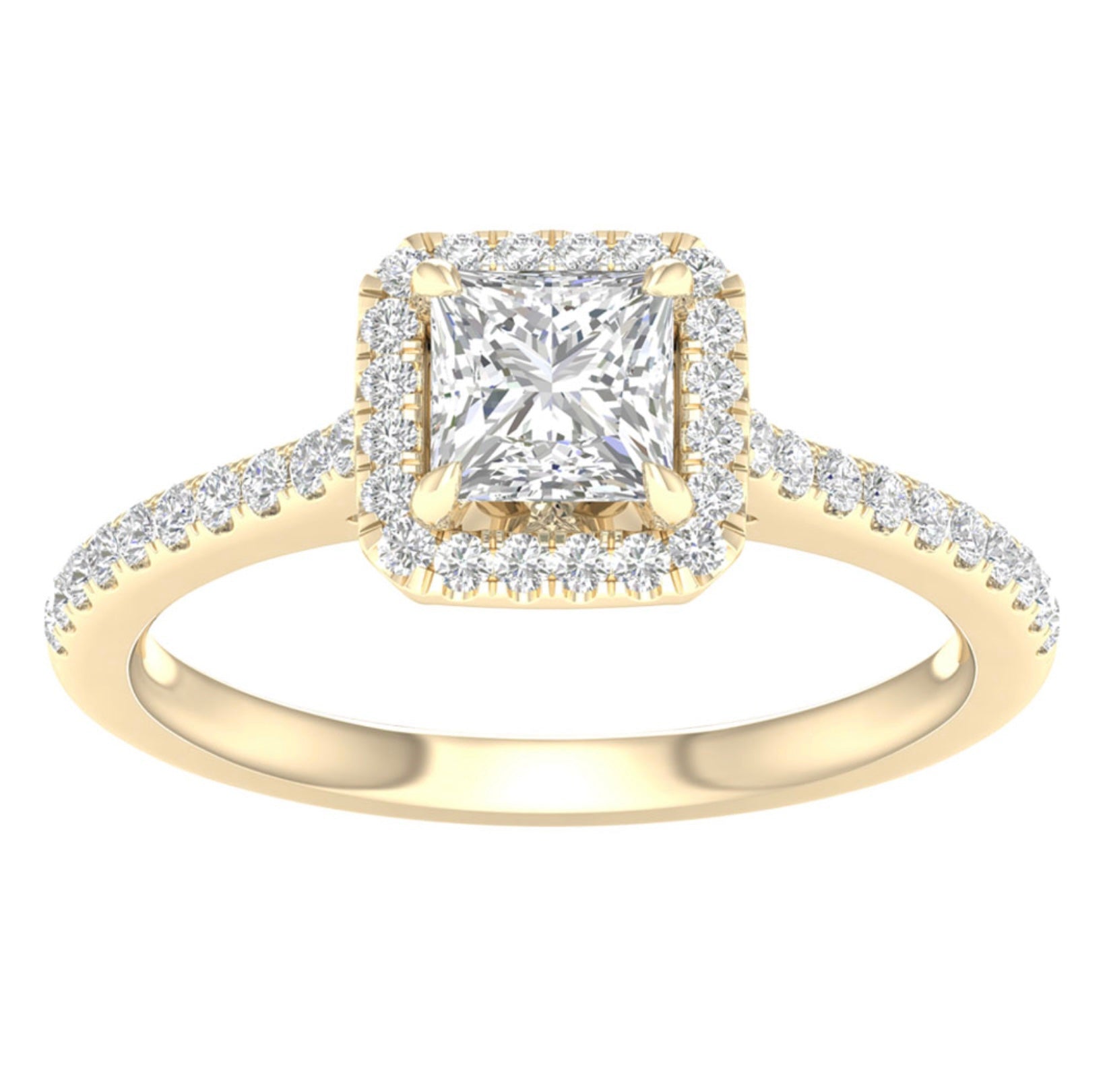 Lab Grown Diamond- Square Cut Solitaire image 0