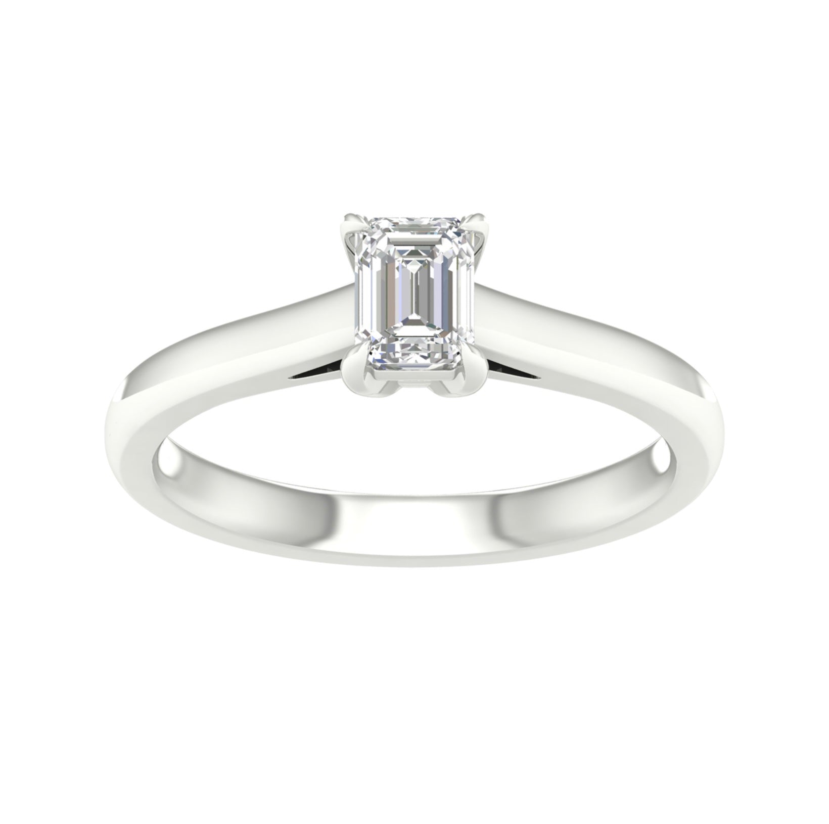 Lab Grown Diamond- Emerald Cut Solitaire image 0