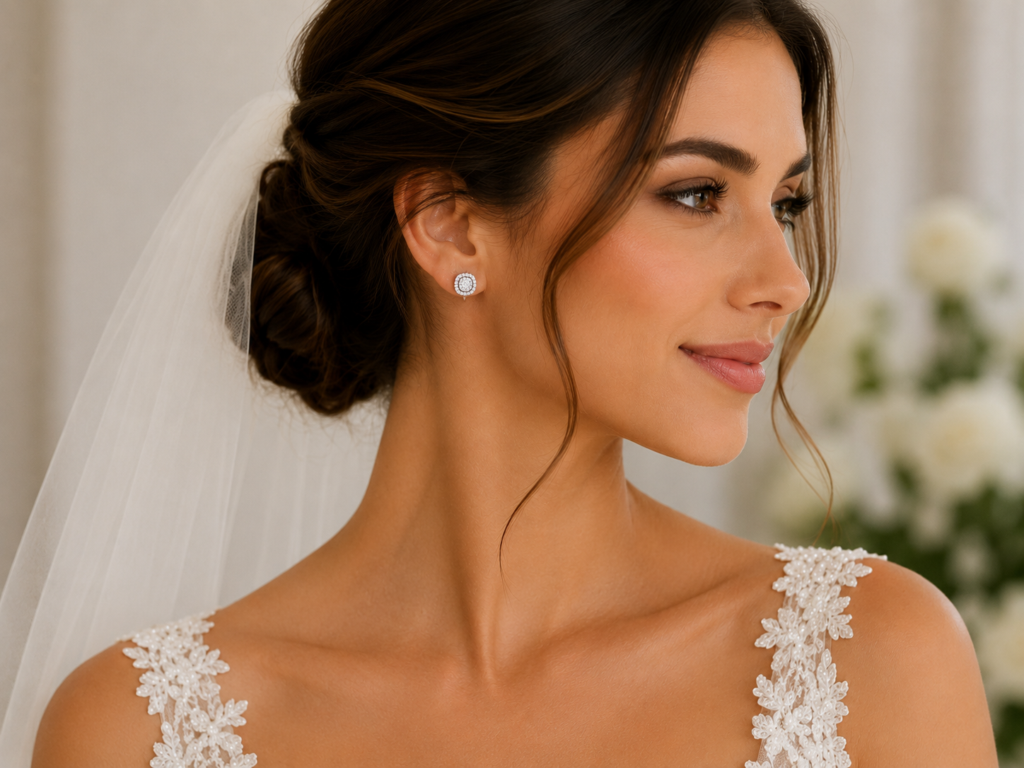 Lab Grown Diamond- Classic Halo Studs