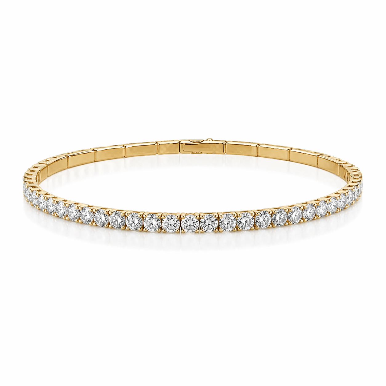 Lab Grown Diamond- Flexible Bangle