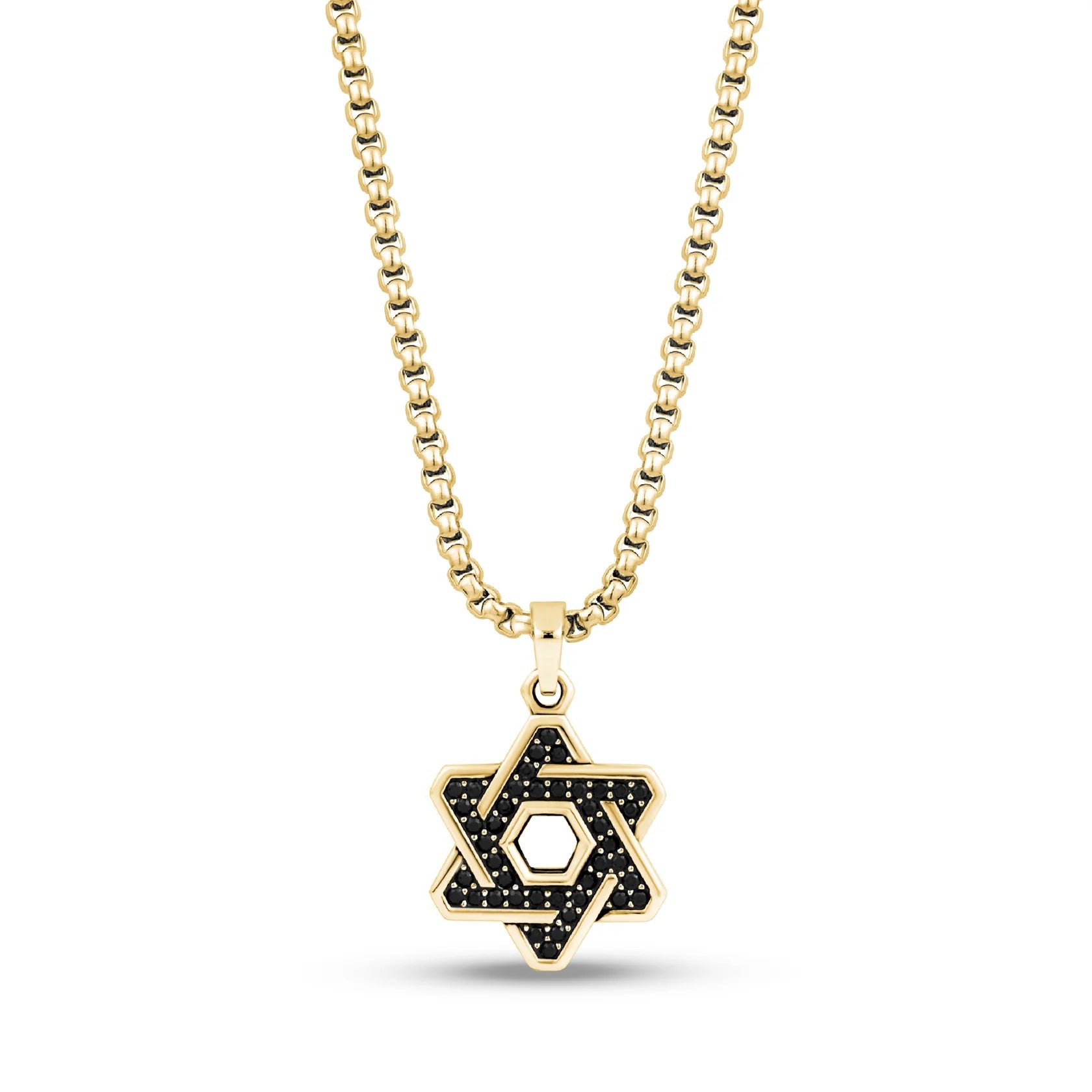 ARZ STEEL- Star of David Pendant Gold image 0