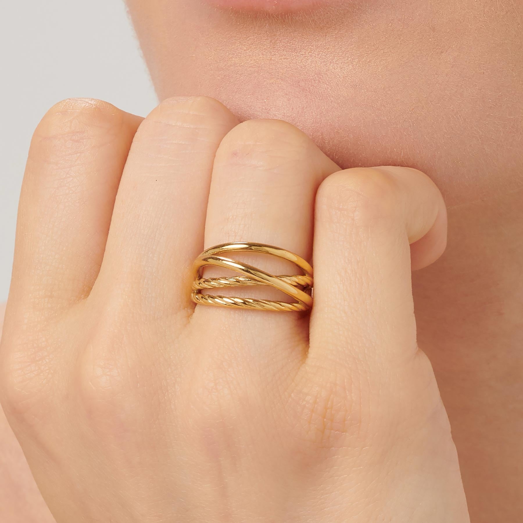 BROSWAY- Amy Gold Ring image 1