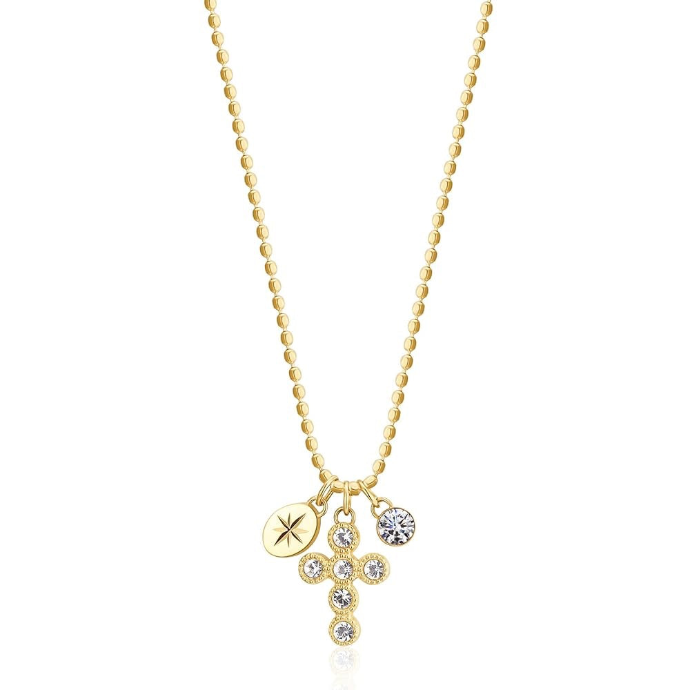 BROSWAY- Gold Cross Necklace image 0