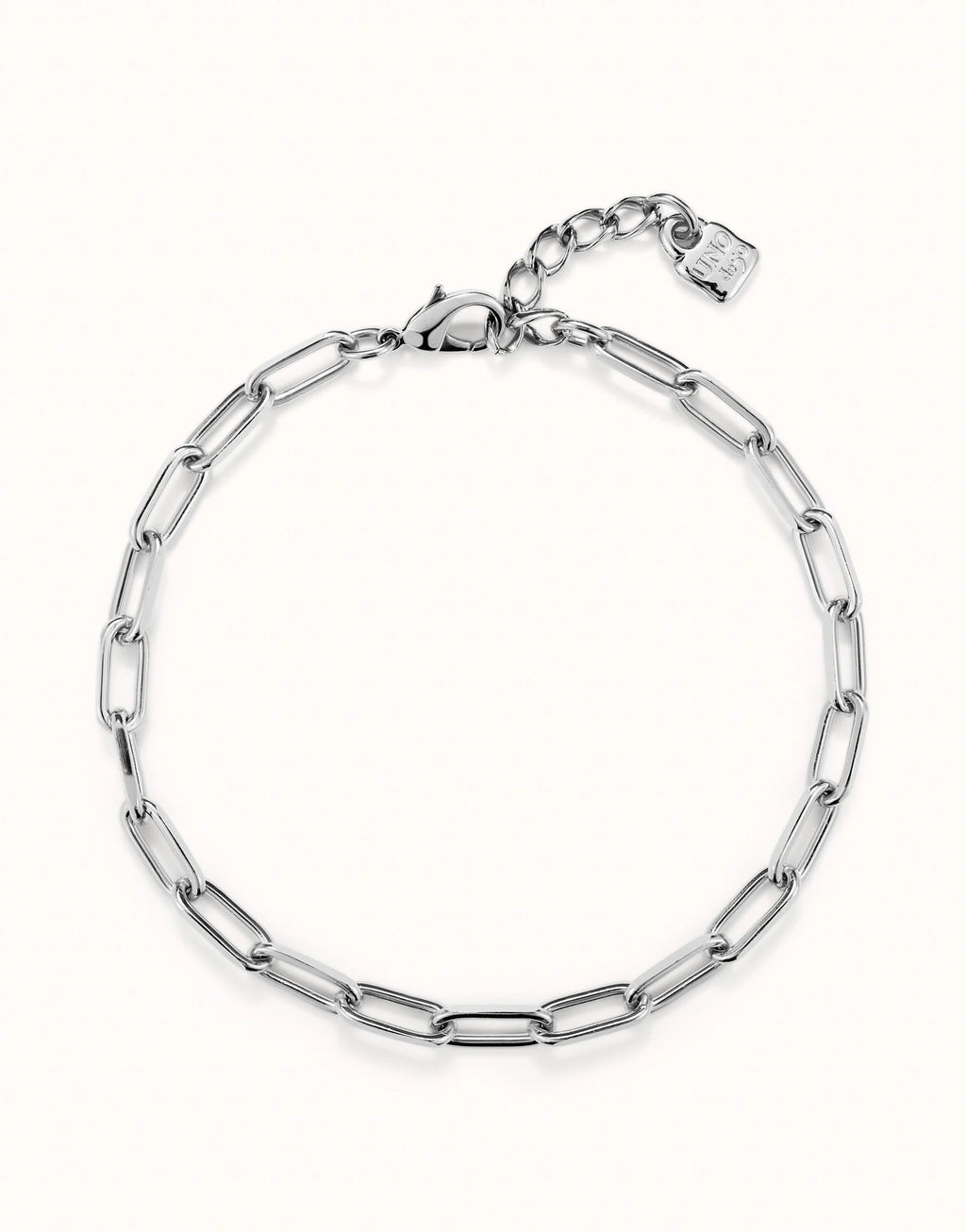 UNO DE 5O- Short oval link chain necklace Silver image 0