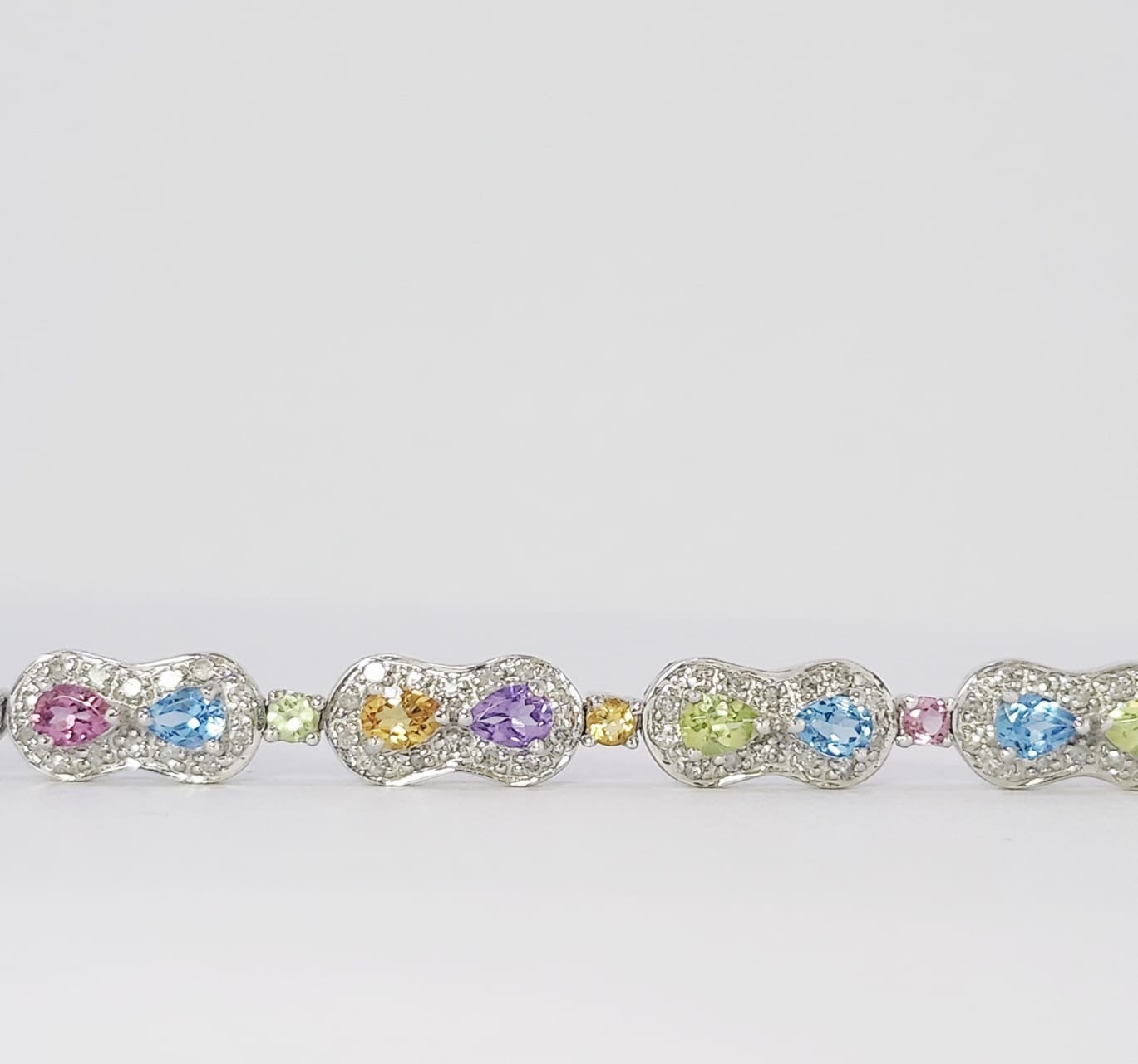 Multicolor Diamonds Bracelet image 1