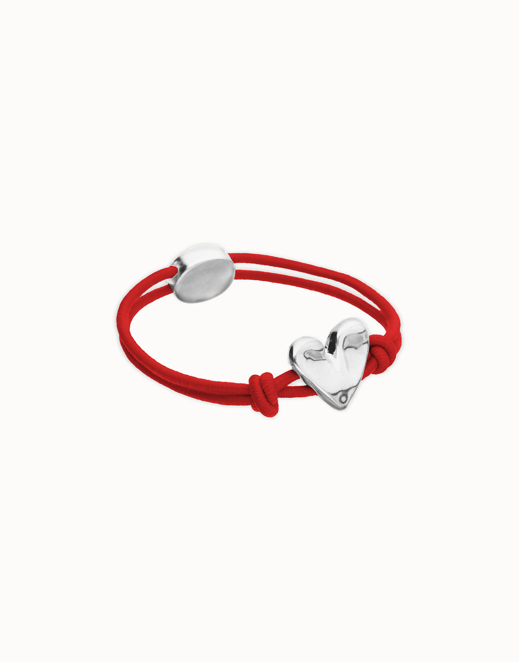 UNO DE 50 “Pálpito Collection”- Red elastic thread bracelet with heart