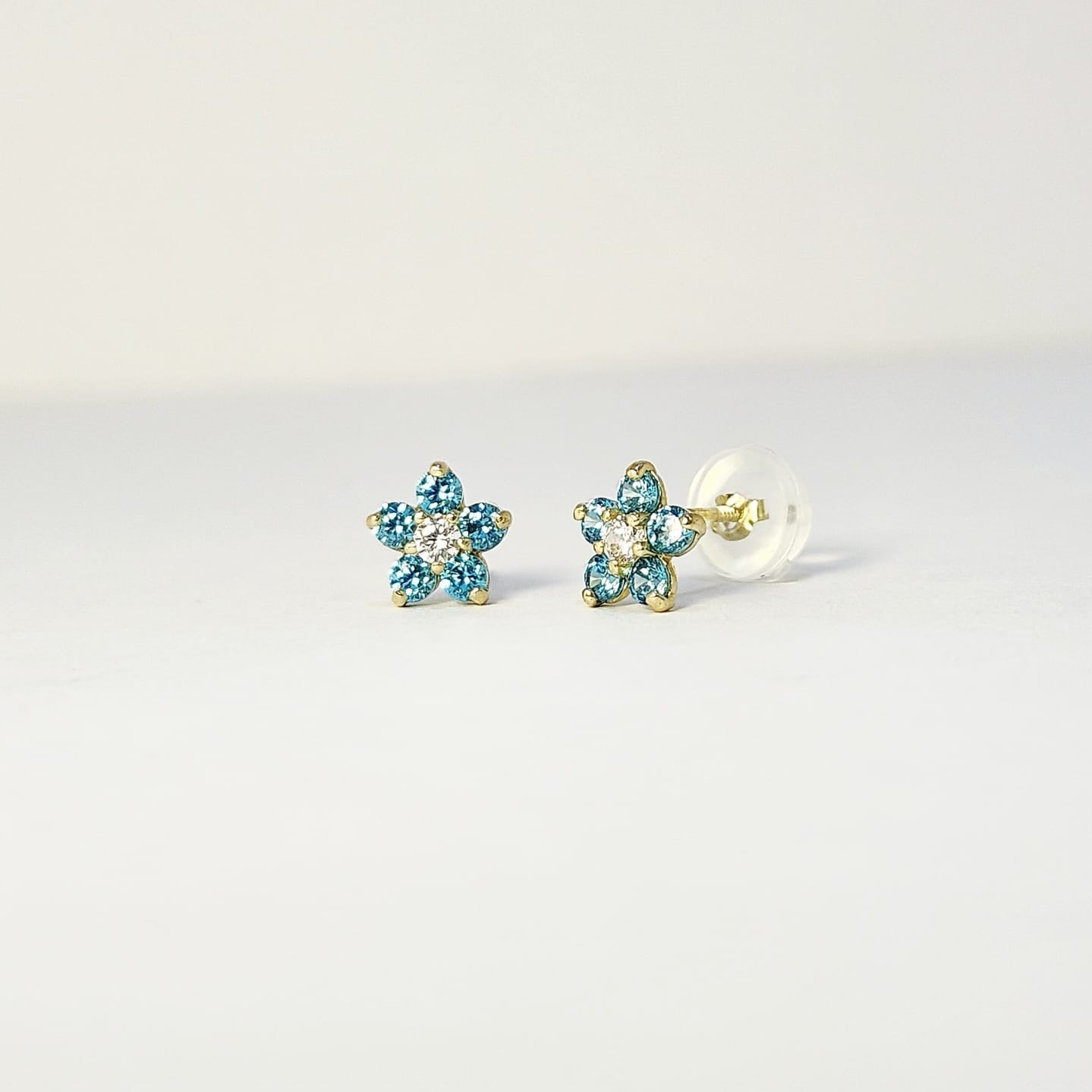 Turquoise Flowers Earrings image 0