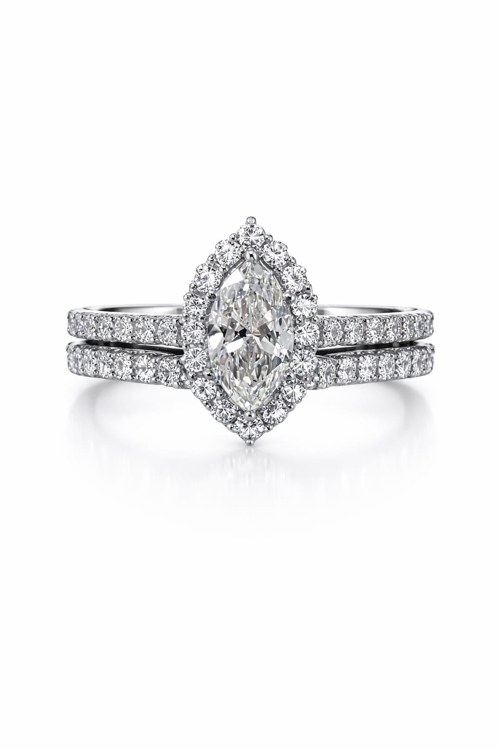 Lab Grown Diamond- Marquise Cut Bridal Set