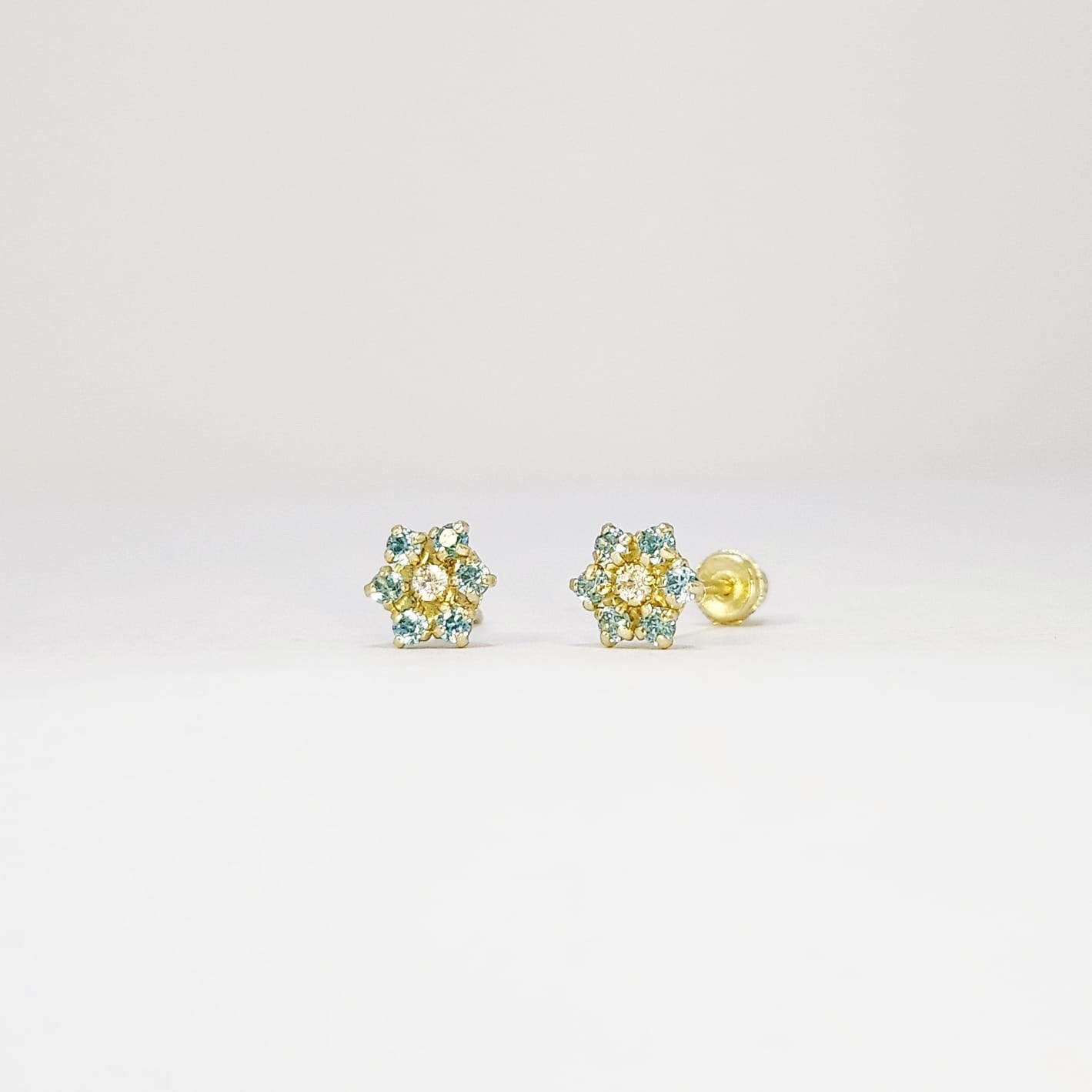 Blue Flowers Earrings image 0