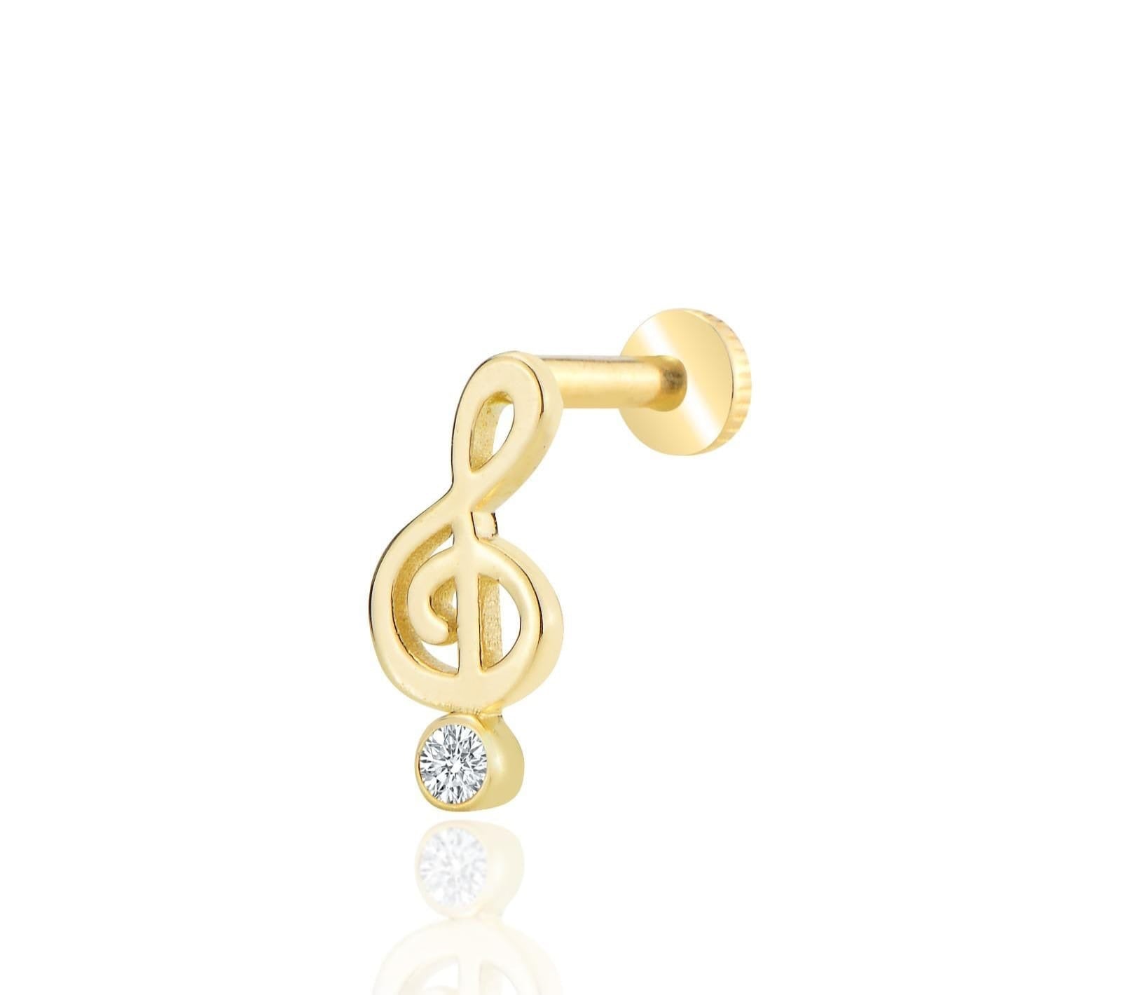 Music Note Cartilage Earring (Pantalla de cartílago) image 0