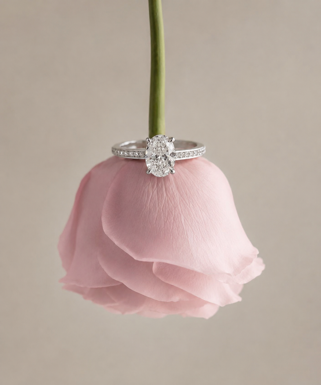 Lab Grown Diamond- Oval Cut Solitaire