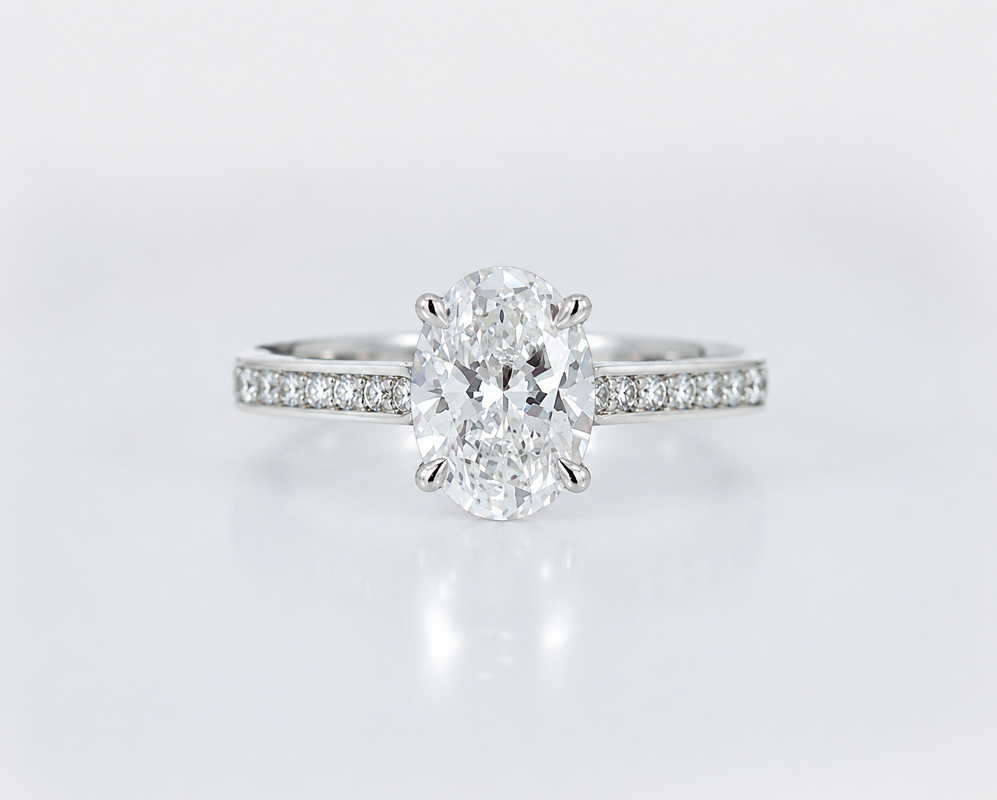 Lab Grown Diamond- Oval Cut Solitaire