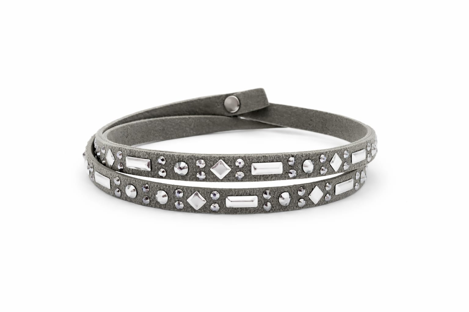 ADORE- Double Swarovski Leather Bracelet