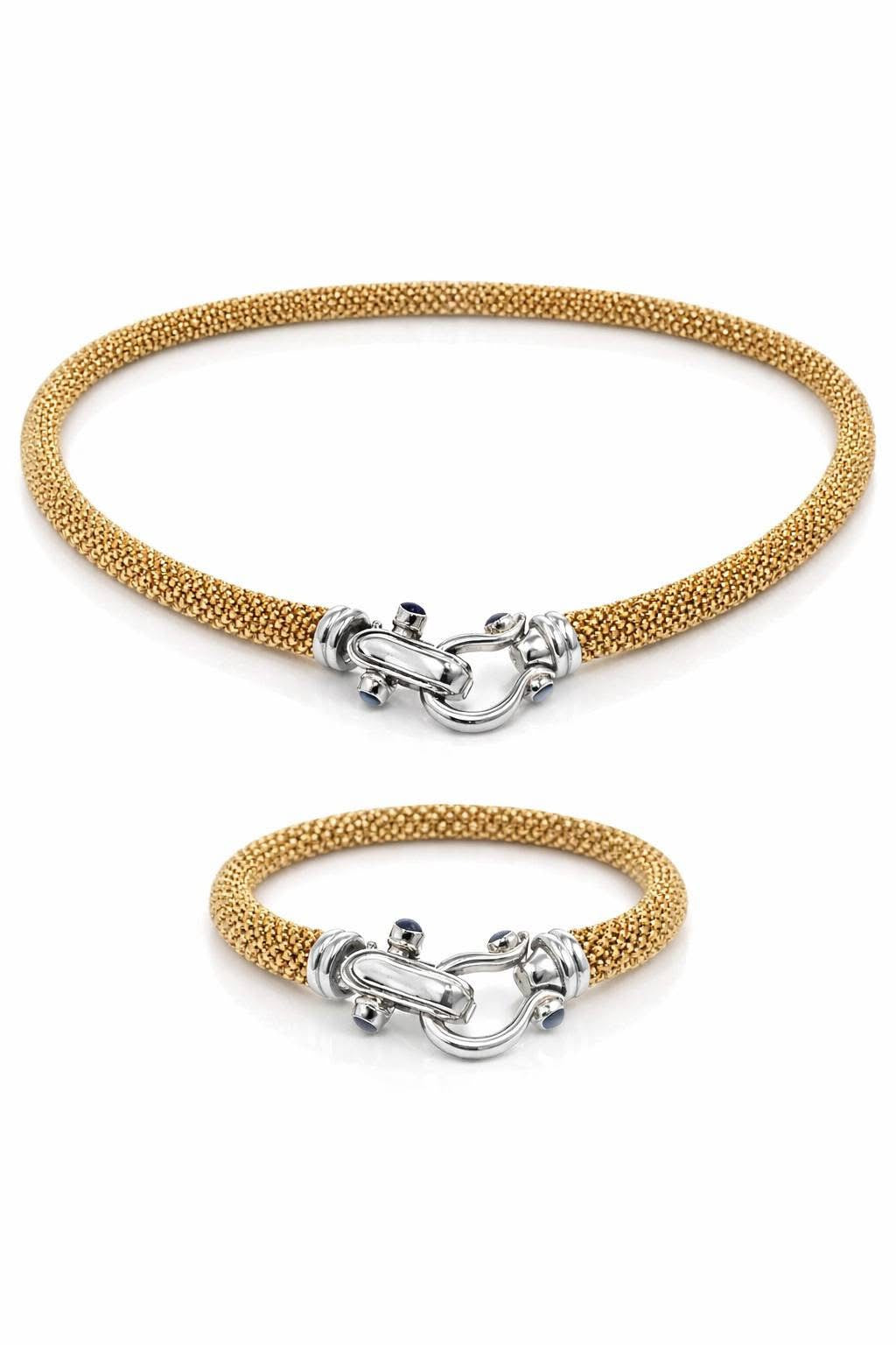 Popcorn Style Necklace & Bracelet Set