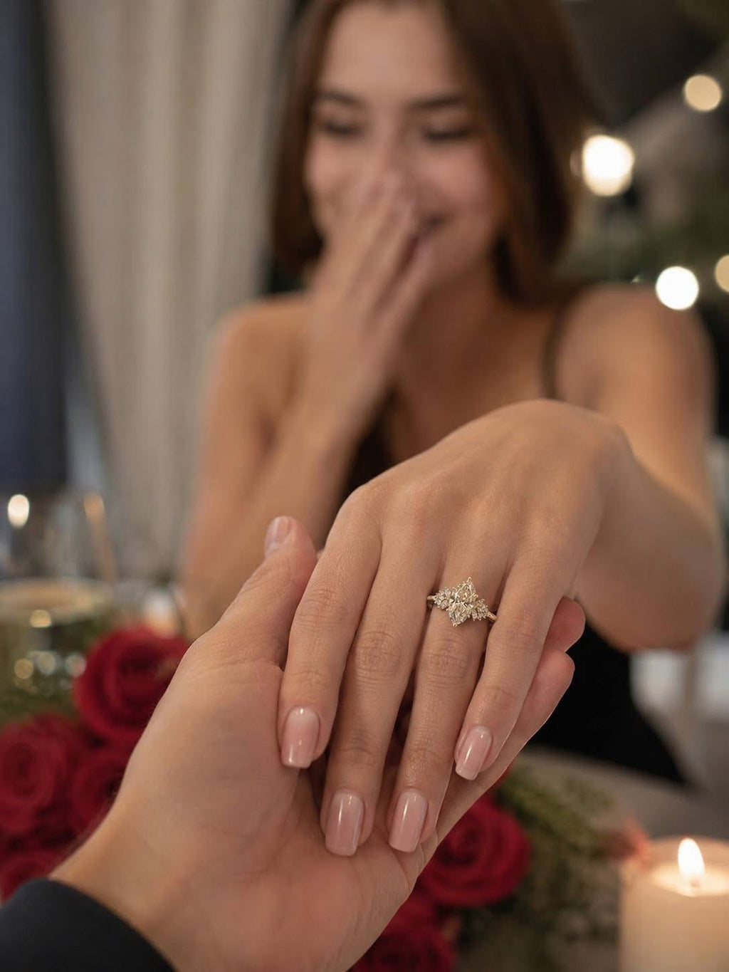 Lab Grown Diamond- Marquise Cut Solitaire