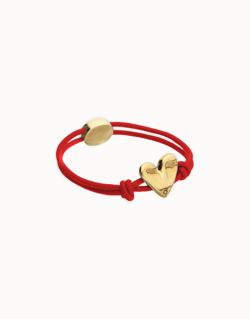 UNO DE 50 “Pálpito Collection”- Red elastic thread bracelet with heart