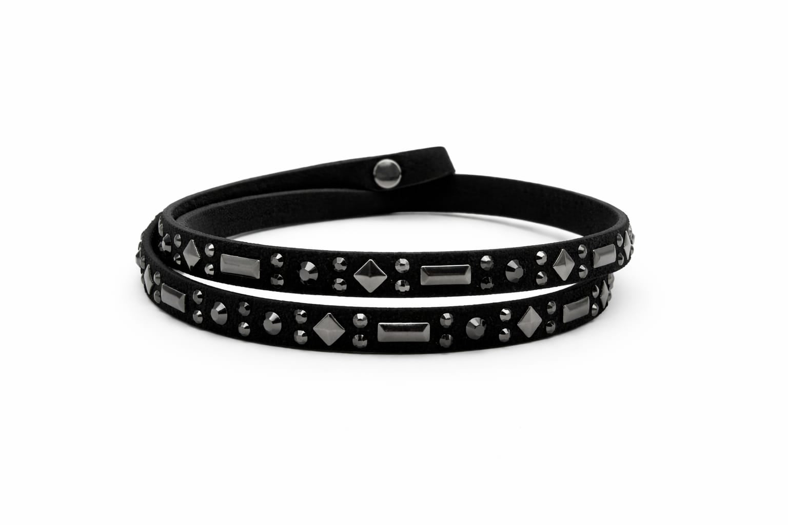 ADORE- Double Swarovski Leather Bracelet