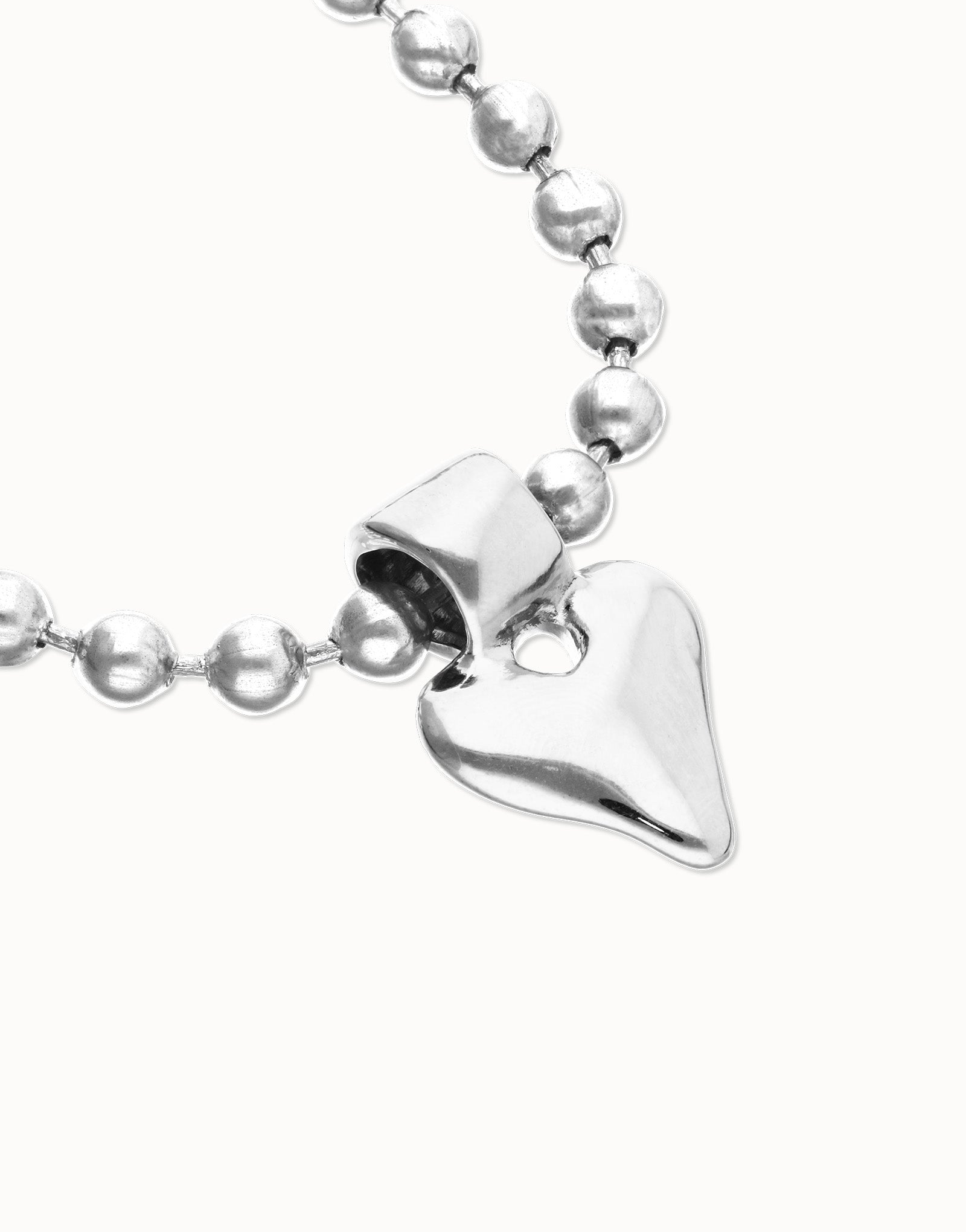 UNO DE 50- “Pálpito Collection” Bead bracelet with heart detail