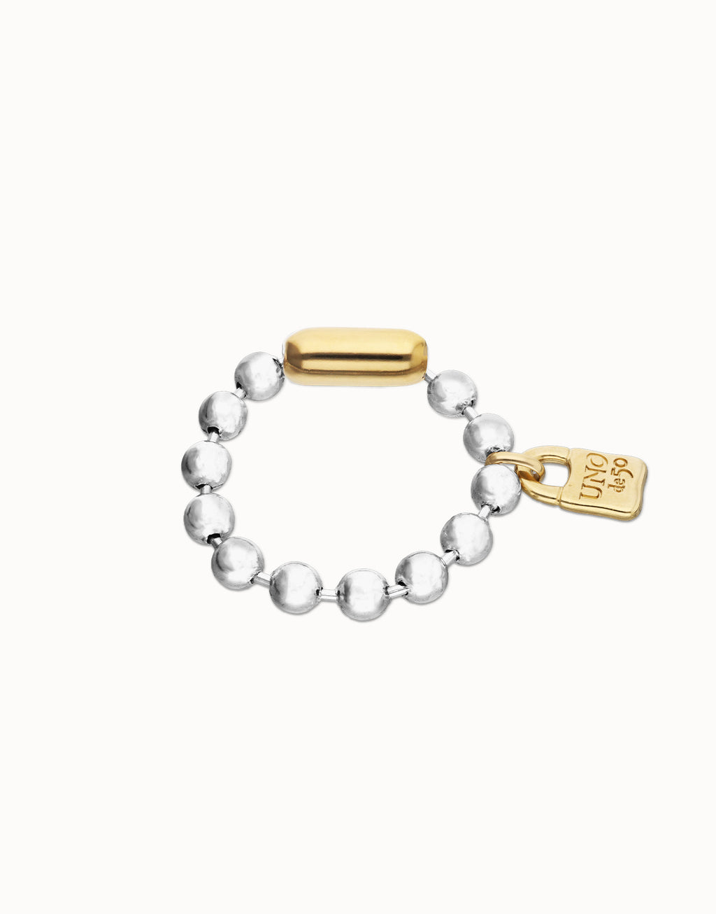 UNO DE 50 “Pálpito Collection”- Copito de nieve- Two Tones Bracelet