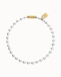 UNO DE 50 “Pálpito Collection”- Copito de Nieve- Two Tones Necklace