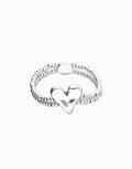 UNO DE 50 “Pálpito Collection”- Double elastic bracelet with heart detail