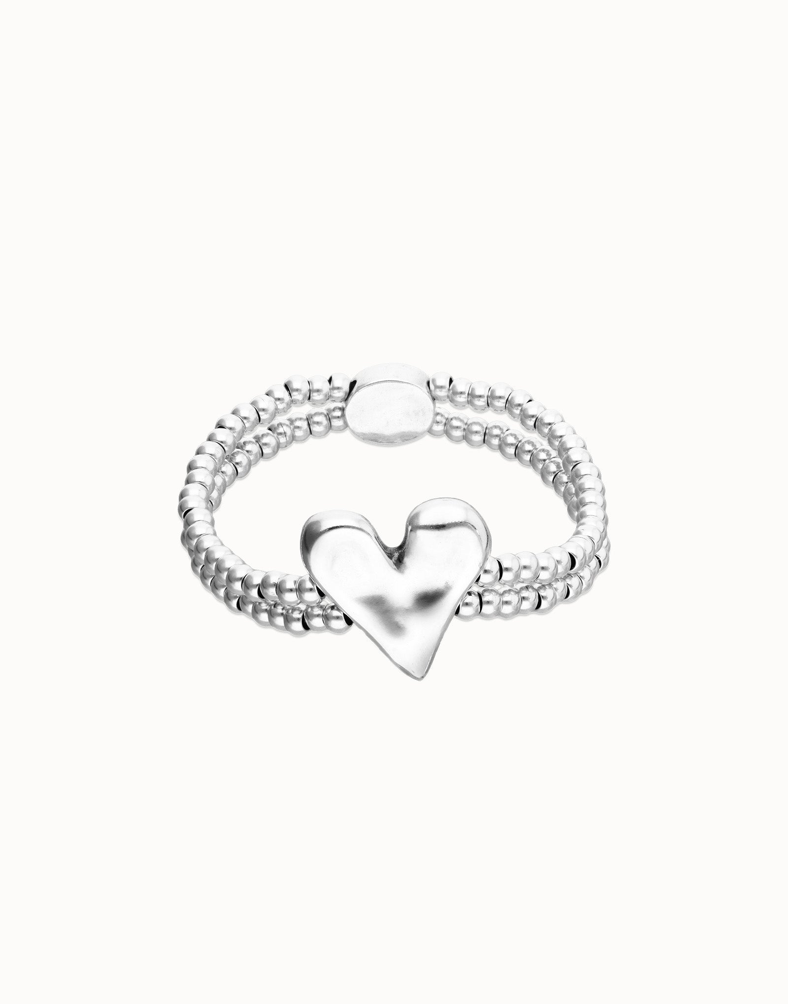 UNO DE 50 “Pálpito Collection”- Double elastic bracelet with heart detail