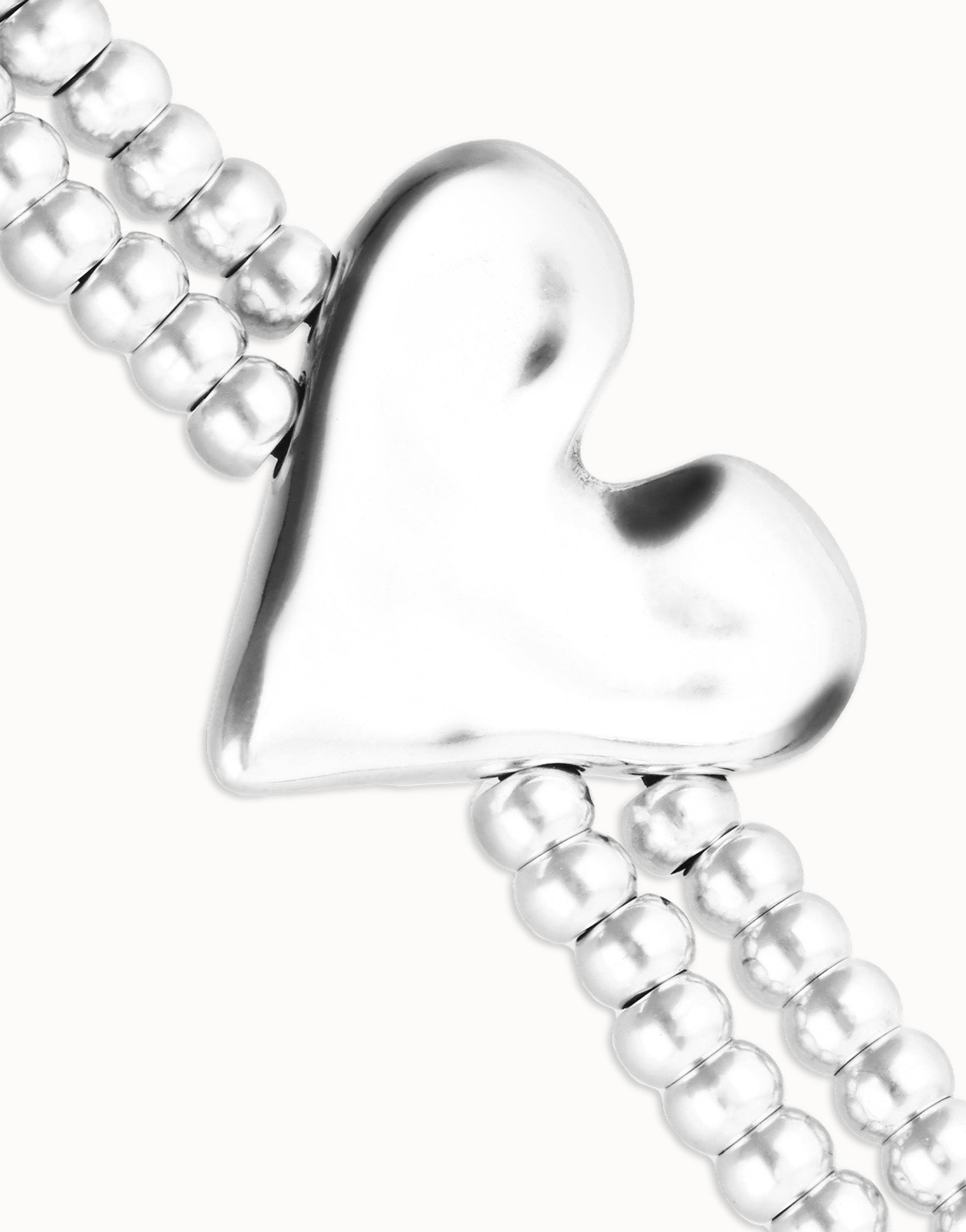 UNO DE 50 “Pálpito Collection”- Double elastic bracelet with heart detail