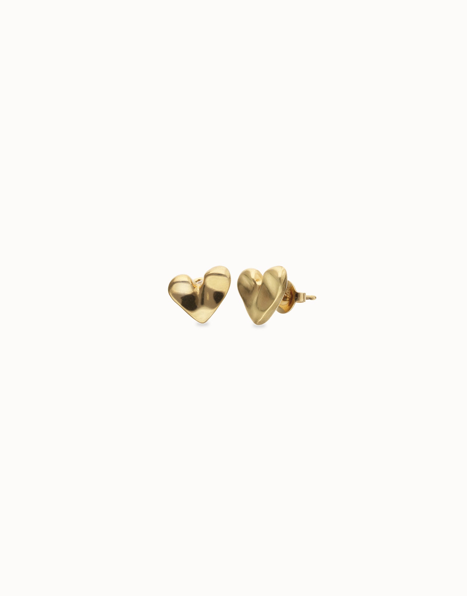 UNO DE 50 “Pálpito Collection”- Heart piercing stud earrings