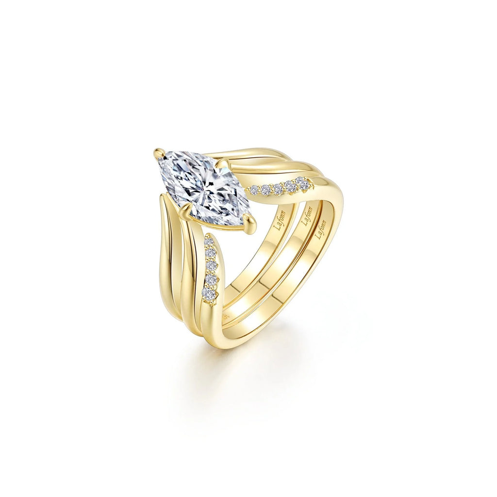 LAFONN- Marquise Muse Ring Set