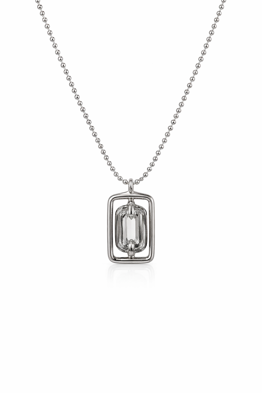 UNO DE 50- Long Silver Necklace
