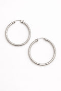 Hoops- White Gold Fancy Large