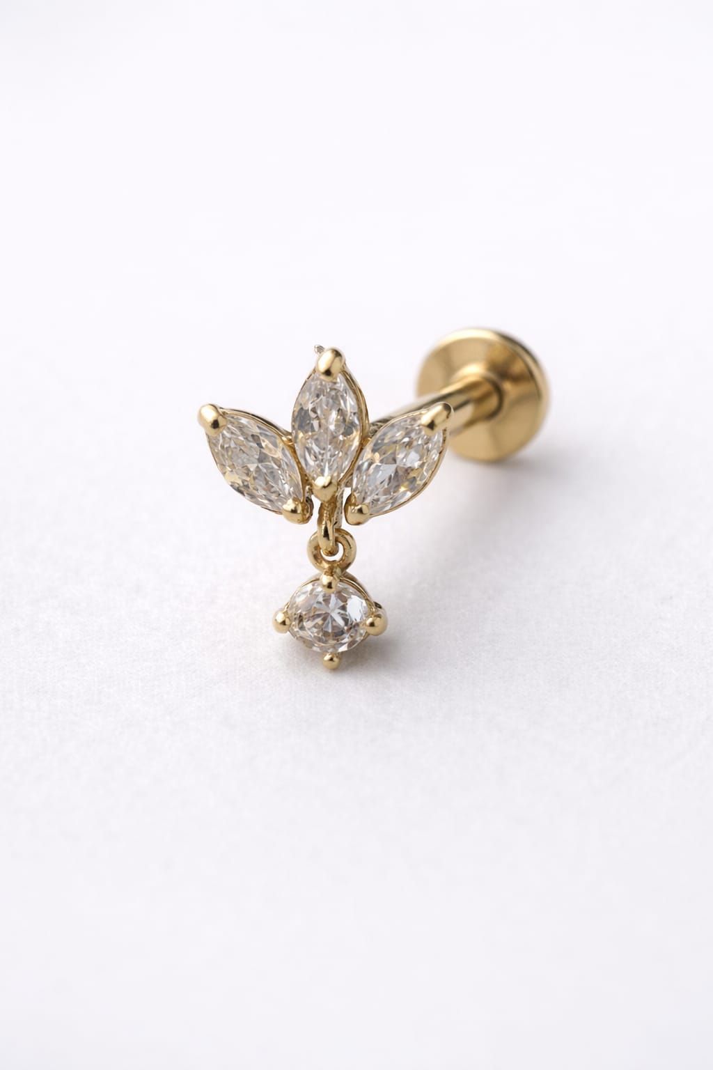 Lotus Flower Cartilage Earring
