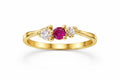 Fucsia & Clear Ring