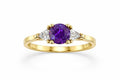 Purple & Clear Ring