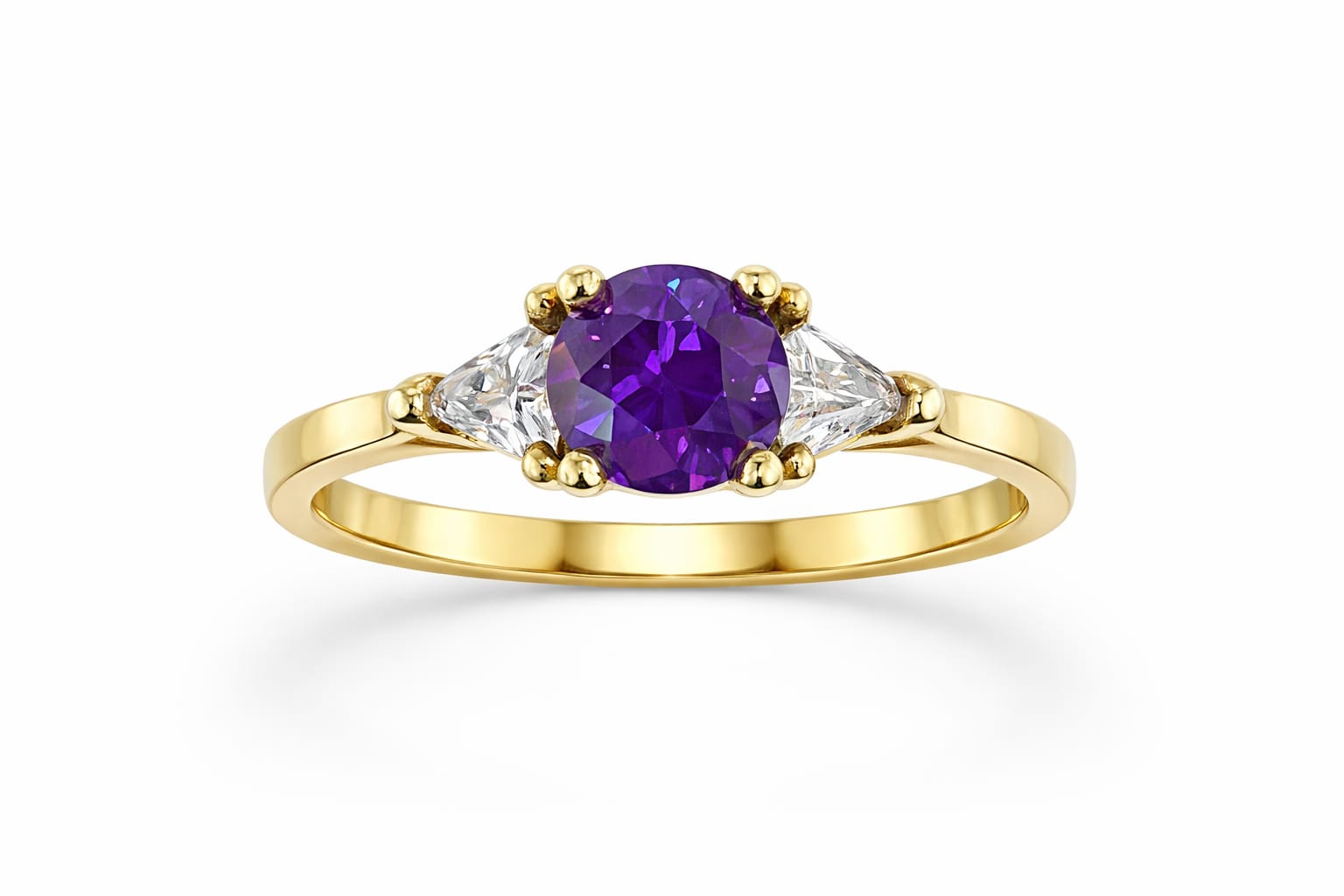 Purple & Clear Ring