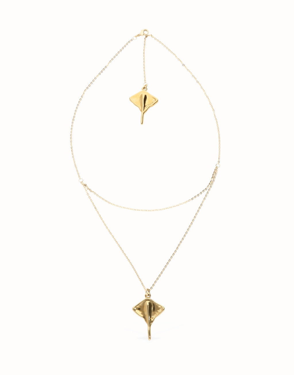 UNO DE 50- Multi strand chain necklace with manta ray