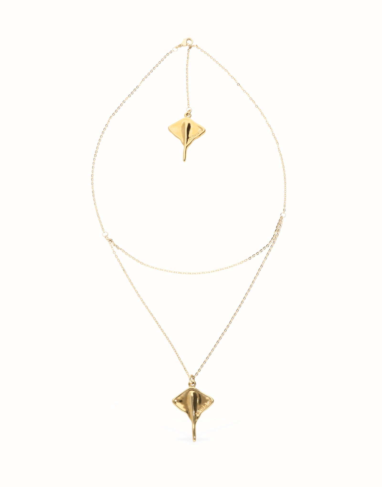 UNO DE 50- Multi strand chain necklace with manta ray